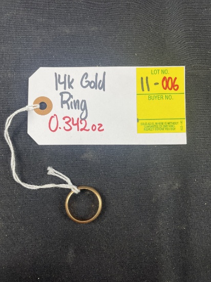 14k Gold Ring ( 0.342 oz )