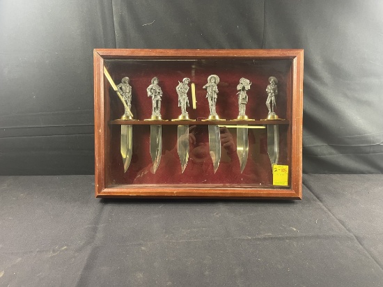 6 Western Men OF The West statue handle