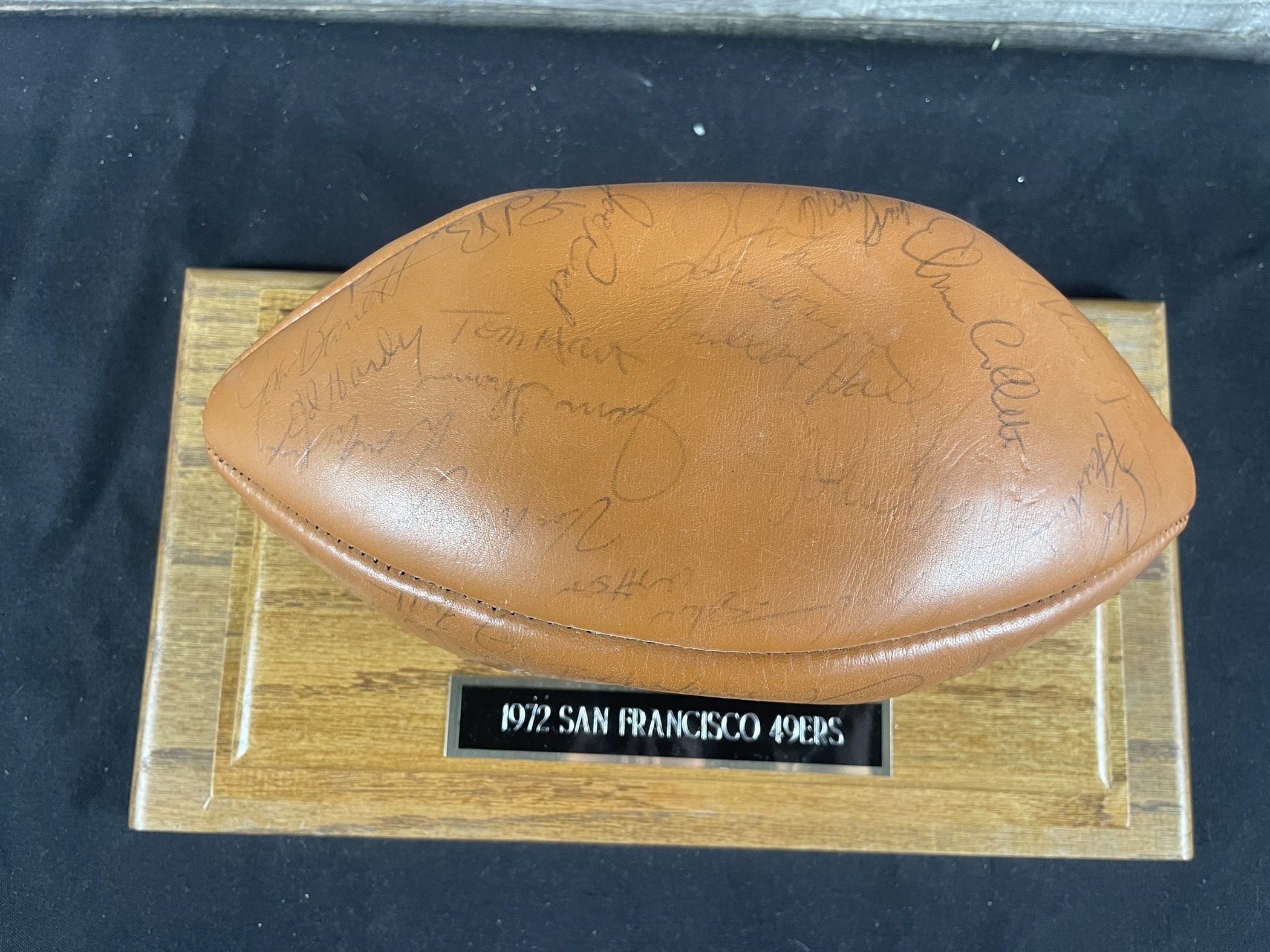 San Francisco 49ers 1972 team Signed Football