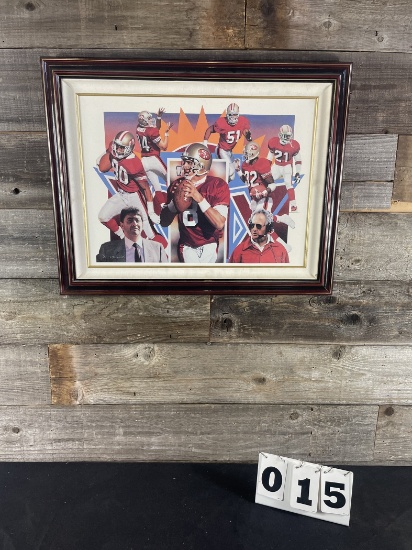 San Francisco 49ers"WC XXIX" Framed Canvas Limited Edition