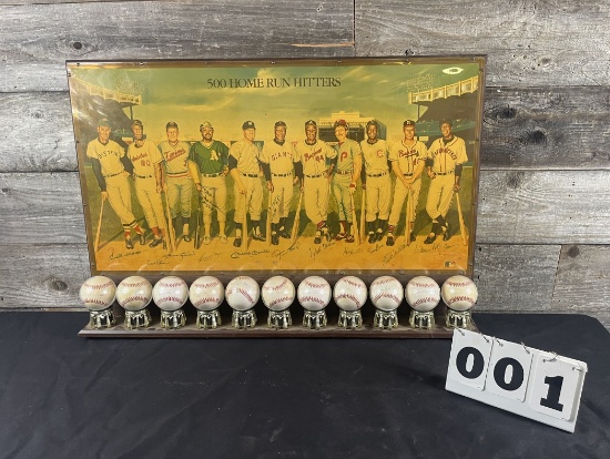 500HR Club - All Hand Signed Autograph Baseballs