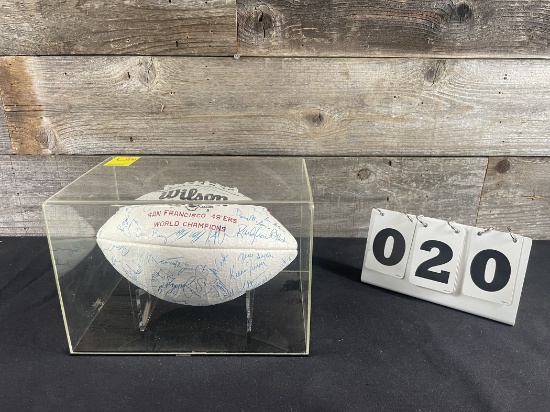 San Francisco 49ers "1981 or 1984 Team Signed Football"