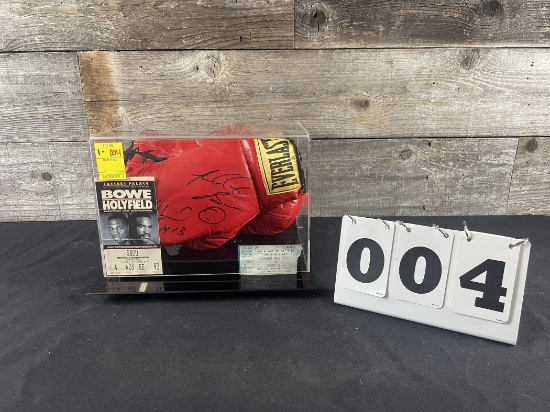 Evander Holyfield & Riddick Bowe Signed Boxing Gloves