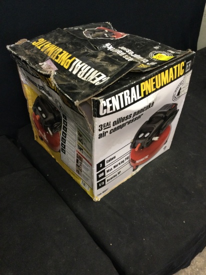 Central pneumatic 3 gallon pancake air compressor