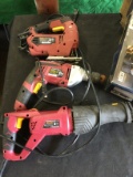Reciprocating saw jigsaw and corded drill