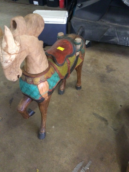 Wooden Carved Pony
