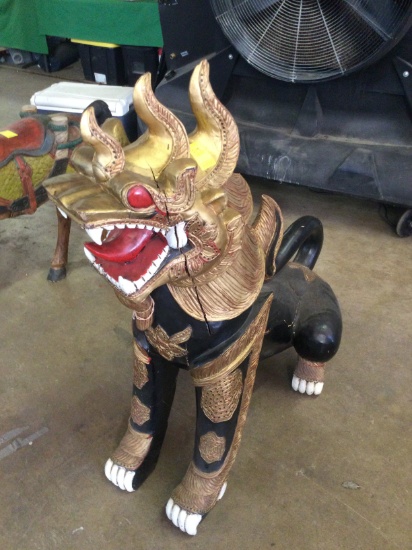 Tiger Dragon Statue