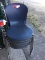 27 blue chairs