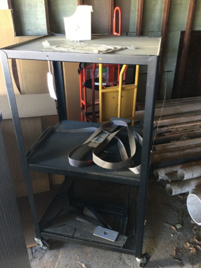 Rolling cart with power strip