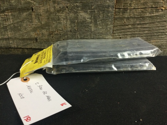 2 30rd AR mags metal NIB