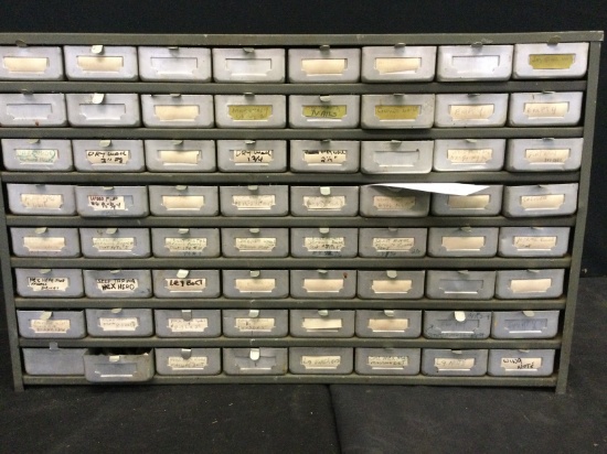 Metal Bolt Bin with misc. hardware