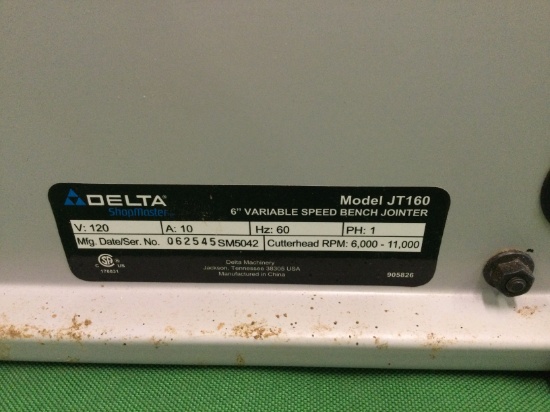 Delta JT160 Bench Jointer