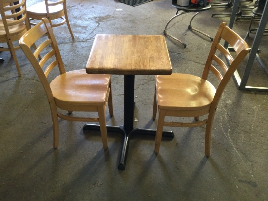Table and 2 Chairs