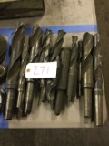 Assorted large drill bits