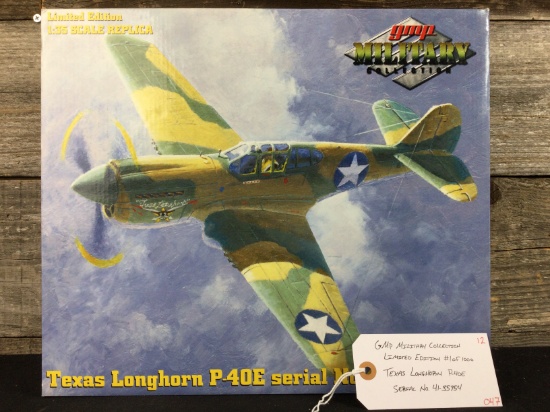 GMP Military Collection Limited Edition #1 of 1000 1/35 Scale Texas Longhorn P-40E