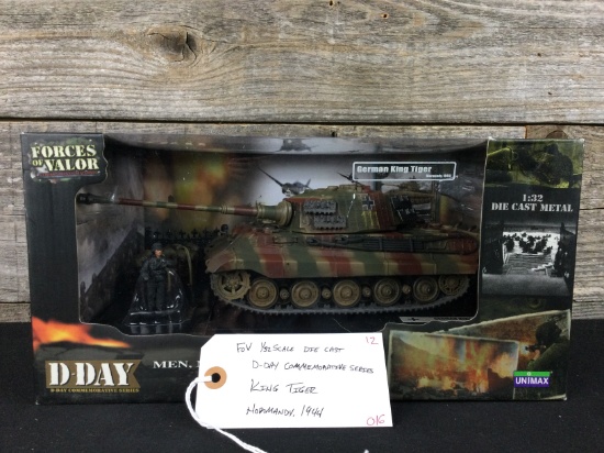 Forces of Valor 1/32 Scale Die Cast King Tiger, Normandy, 1944