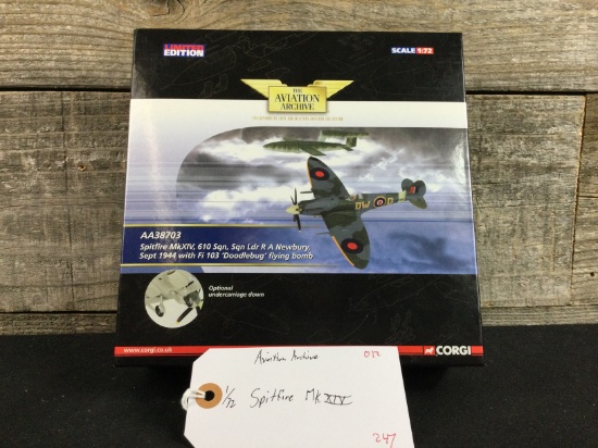 Corgi 1/72 Scale Limited Edition Die Cast Spitfire MkXIV
