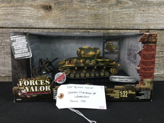Forces of Valor 1/32 Scale Die Cast German Flakpanzer IV Wirbelwind