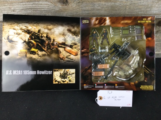 Forces of Valor 1/32 Scale Die Cast Metal M2A1 105mm Howitzer
