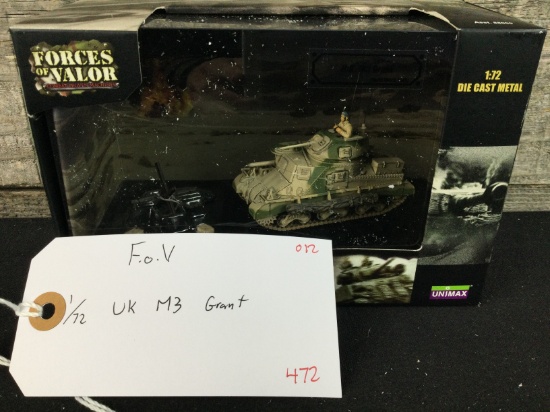 Forces of Valor 1/72 Scale Die Cast Metal M3 Grant