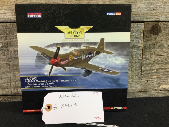 Corgi 1/72 Scale Limited Edition Die Cast P-51B