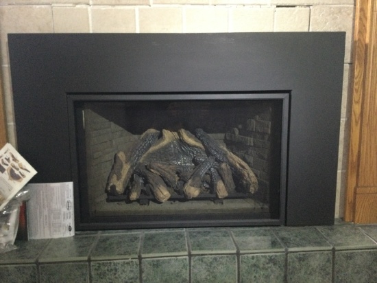 Enviro E30 Gas Fireplace with Contemporary Surround