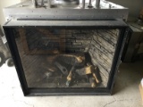 Town & Country TC42 Gas Fireplace with Proflame 2 system, Country Home Logs and LedgeStone liner