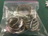 Bag of .925 Silver bangles