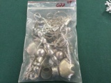 Bag of .925 silver rings, pendants, and necklaces