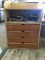 4 drawer cabinet of wood chisels, plumbs, stud finder.