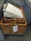 13 Whacker Basket serving trays and wax paper sheets