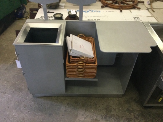 Restaurant Style Trash can and tray station