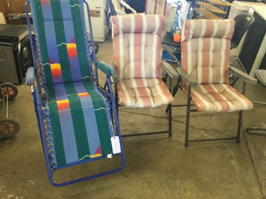 3 Lawn or Beach Chairs