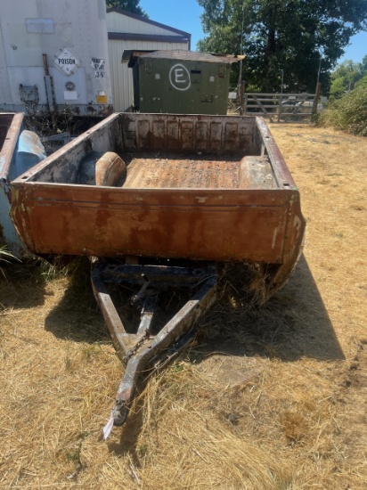 Truck bed trailer brown