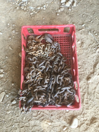 Small crate of chain
