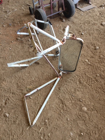 2 large truck mirror frames