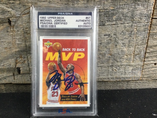 Autographed 1992 Upper Deck Michael Jordan MVP Card
