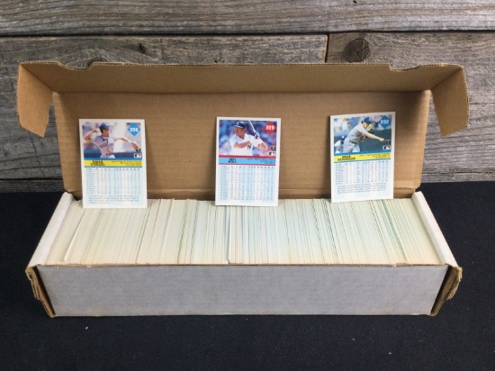Flip top box of 1992 Fleer Cards