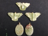 5 Jade Pendants