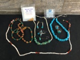 Bag of assorted Turquoise and native style jewelry
