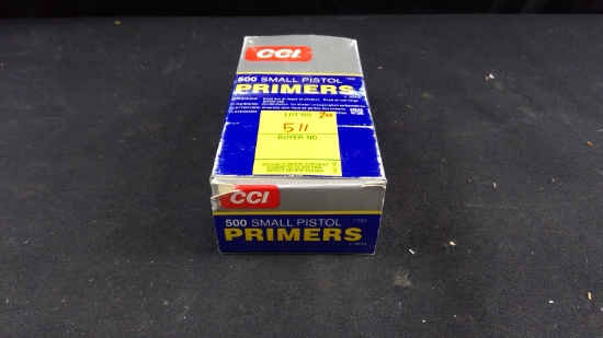 1000 CCI #500 Small Pistol Primers