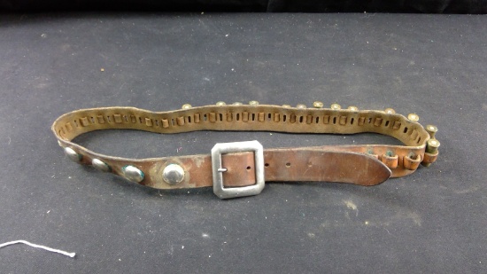 32inch Leather Belt/Bandolier, .38sp