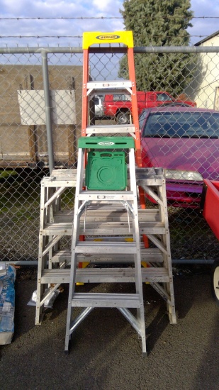Assorted Pile of Ladders
