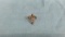 Rose Cut Diamond with 1 Ruby Circa 1890