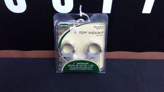 Weaver 1" Medium Top Mount Rings