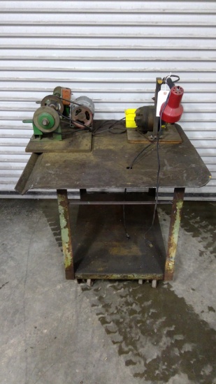 Small Welding Table on Wheels