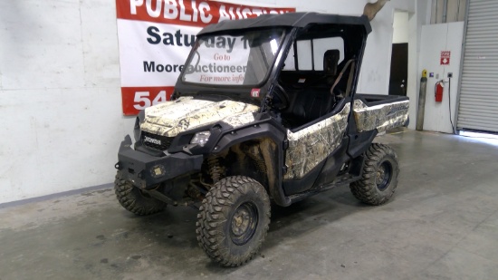 2016 Honda Pioneer 1000 SELLS WITH NO RESERVE