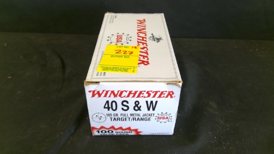 100 Winchester .40s&w FMJ