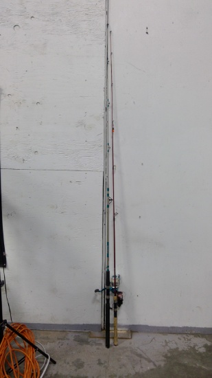 2 7ft Fishing Poles with Reels