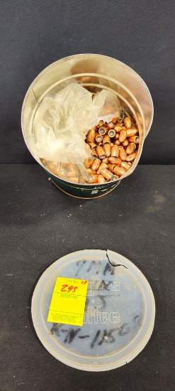 Approximately 16lbs of 9mm FMJ Projectiles